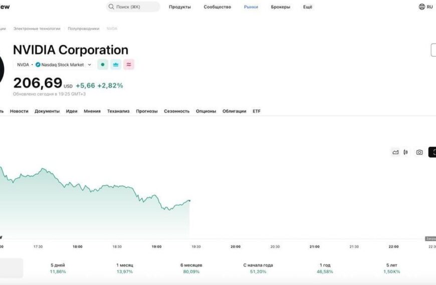 Капитализация Nvidia превысила $5 трлн&hellip;