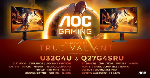 Игровые мониторы AOC GAMING Q27G4SRU и U32G4U предлагают&hellip;