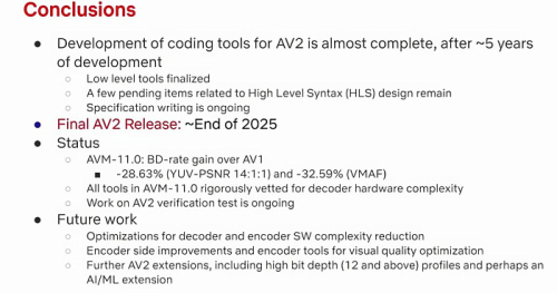 Кодек AV2 требует на 30% меньше битрейта по сравнению с AV1 Кодек AV2 требует на 30% меньше битрейта по сравнению с AV1