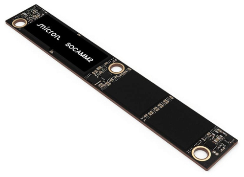 Micron начала поставки образцов модулей памяти SOCAMM2 объёмом 192 Гбайта