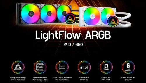 MONTECH выпустила готовые СЖО LightFlow ARGB в белом&hellip;