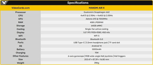 Портативная игровая консоль MANGMI AIR X на базе Android оценена в $90 Портативная игровая консоль MANGMI AIR X на базе Android оценена в $90