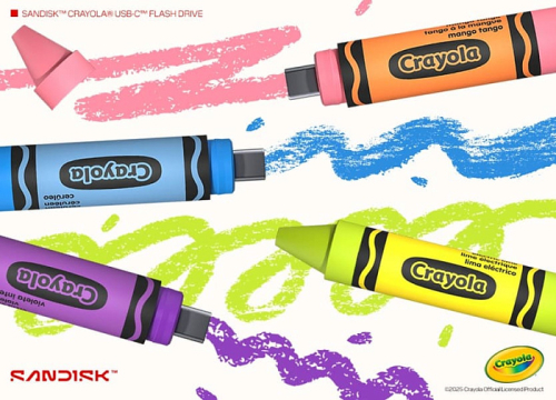 Sandisk выпустила флешки в стиле восковых мелков Crayola Sandisk выпустила флешки в стиле восковых мелков Crayola