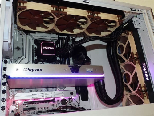 Sycom показала видеокарту GeForce RTX 5090 Hydro LC Graphics Plus с СЖО LINK+