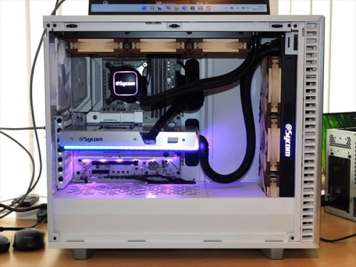 Sycom показала видеокарту GeForce RTX 5090 Hydro LC Graphics Plus с СЖО LINK+