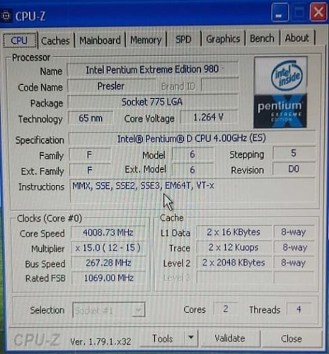 Удачливый пользователь обзавёлся очень редким Intel Pentium Extreme Edition 980