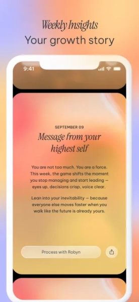 Бывший врач создал Робин — чуткого искусственного интеллекта-помощника 5 Я описывал еженедельные аналитические статьи Робин, в которых она дает вам некоторые выводы за неделю, основанные на разговорах.