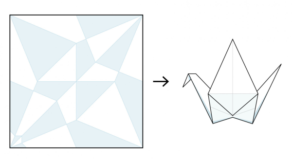 Эта схема изгибов позволит получить фигурку лебедя. Эта схема изгибов позволит получить фигурку лебедя.