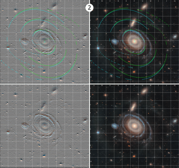 Рис. 19. Галактика Bullseye. Сравнение со спиралью 2. Рис. 19. Галактика Bullseye. Сравнение со спиралью 2.