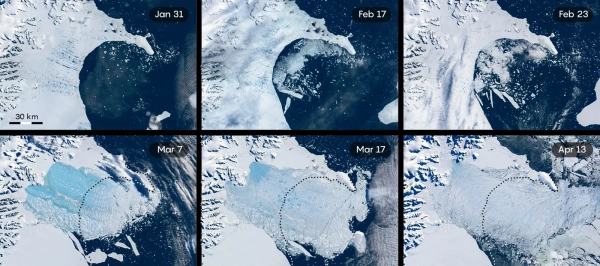 Изображение может содержать: Лед, Земля, Природа, На открытом воздухе, Морская вода, Горы и Ледник