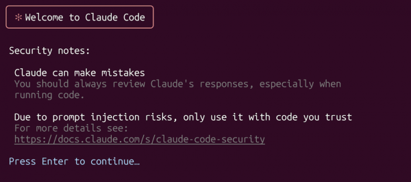 Предупреждение об ограничениях модели от Anthropic