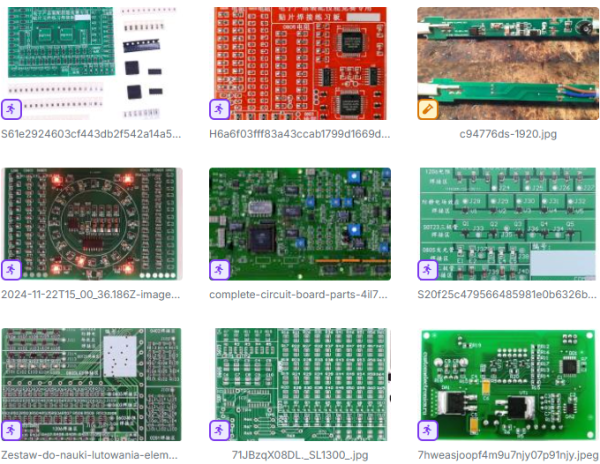 Рисунок 4. Пример схожих плат экспериментального датасета