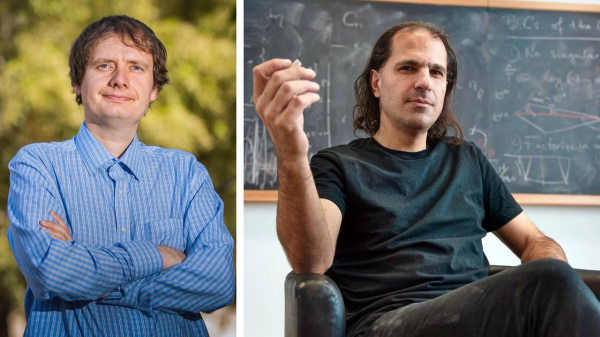 Ярослав Трнка (слева) и Нима Аркани-Хамед представили амплитуэдр, чтобы упростить выполнение важных расчётов в физике элементарных частиц. Ярослав Трнка (слева) и Нима Аркани-Хамед представили амплитуэдр, чтобы упростить выполнение важных расчётов в физике элементарных частиц.
