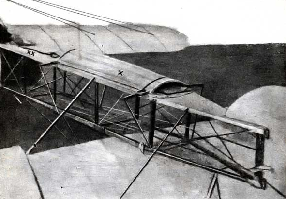 Парашют в конструкции Бонне укладывался в футляр, помеченный x на фотографии 