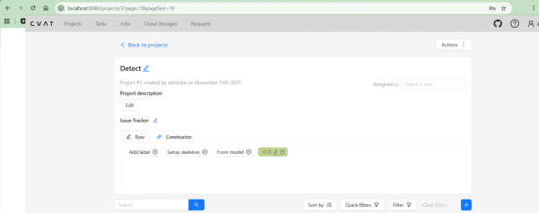 Рисунок 6. Пример интерфейса CVAT Рисунок 6. Пример интерфейса CVAT