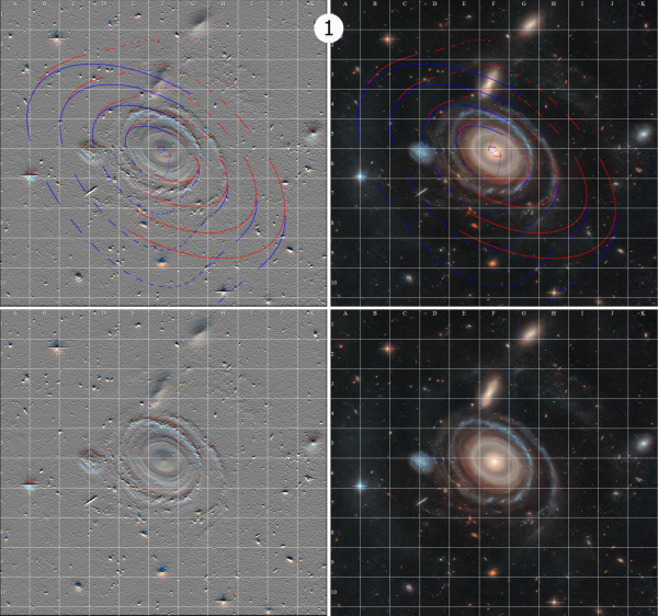 Рис. 18. Галактика Bullseye. Сравнение со спиралью 1. Рис. 18. Галактика Bullseye. Сравнение со спиралью 1.