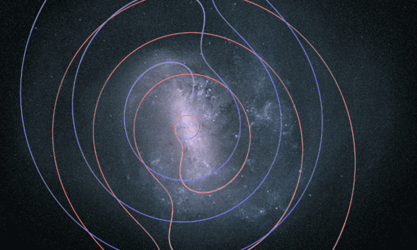 Рис. 33. БМО, спирали 1-5, анимированная версия. Фото ESA. Рис. 33. БМО, спирали 1-5, анимированная версия. Фото ESA.