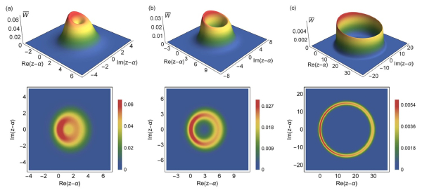 Рисунок 2. Функция Вигнера негауссовой формы. Источник: Physical Review A. Рисунок 2. Функция Вигнера негауссовой формы. Источник: Physical Review A.