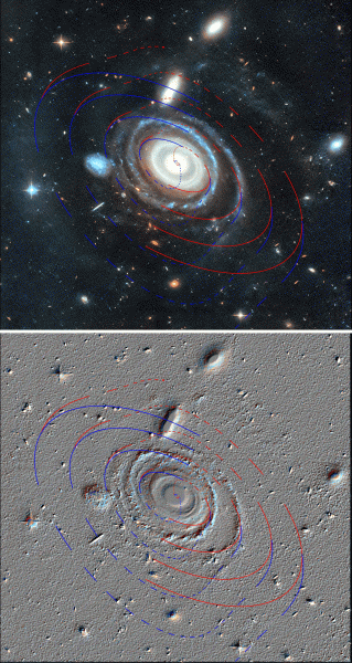 Рис. 22. Галактика Bullseye. Спираль 1. Анимированное сравнение. Рис. 22. Галактика Bullseye. Спираль 1. Анимированное сравнение.