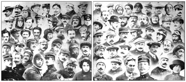 Погибшие до 1912 года авиаторы — выдержка из газетной статьи Ролана Гарроса. Сам французский авиатор погиб во время боя с немецким летчиком в 1918 году, а в его честь назвали знаменитый теннисный комплекс