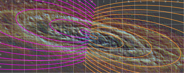 Рис. 14. Спираль спутника Z5. Анимированный вариант сравнения. Рис. 14. Спираль спутника Z5. Анимированный вариант сравнения.