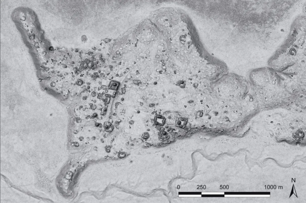 Обнаруженное таинственное поселение майя покрывает примерно 50 гектаров и включает пирамиды, террасы, дворцовые постройки, храмы, резиденции знати и систему дорог (сакбе) Обнаруженное таинственное поселение майя покрывает примерно 50 гектаров и включает пирамиды, террасы, дворцовые постройки, храмы, резиденции знати и систему дорог (сакбе)
