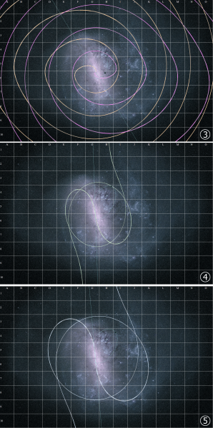 Рис. 32. Большое Магелланово Облако (фото ESA, аппарат Gaia). Спирали 3, 4, 5. Рис. 32. Большое Магелланово Облако (фото ESA, аппарат Gaia). Спирали 3, 4, 5.