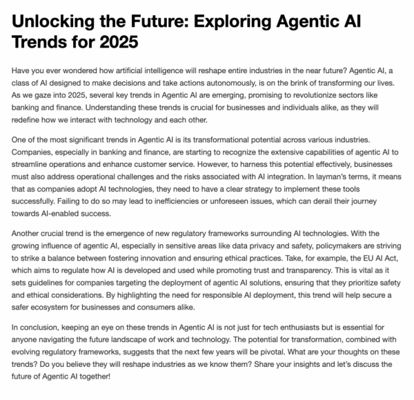 Как создать собственную систему агентного ИИ с помощью CrewAI 9 Вывод задачи «написать»