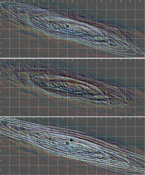 Рис. 22. Спираль спутника СМЧД Y1. Более медленная часть исключена. В нижнем ряду добавлено наложение вместе со спиралями спутника СМЧД Y0 (ZY) и Y1. Рис. 22. Спираль спутника СМЧД Y1. Более медленная часть исключена. В нижнем ряду добавлено наложение вместе со спиралями спутника СМЧД Y0 (ZY) и Y1.