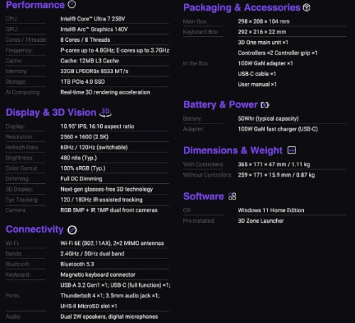 abxylute 3D One &ndash; первый в мире КПК с созданием 3D-картинки без специальных очков