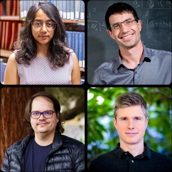 Коллаж из портретов четырех ученых.