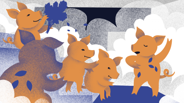 Тёрли свинки друг другу спинки… Тёрли свинки друг другу спинки…