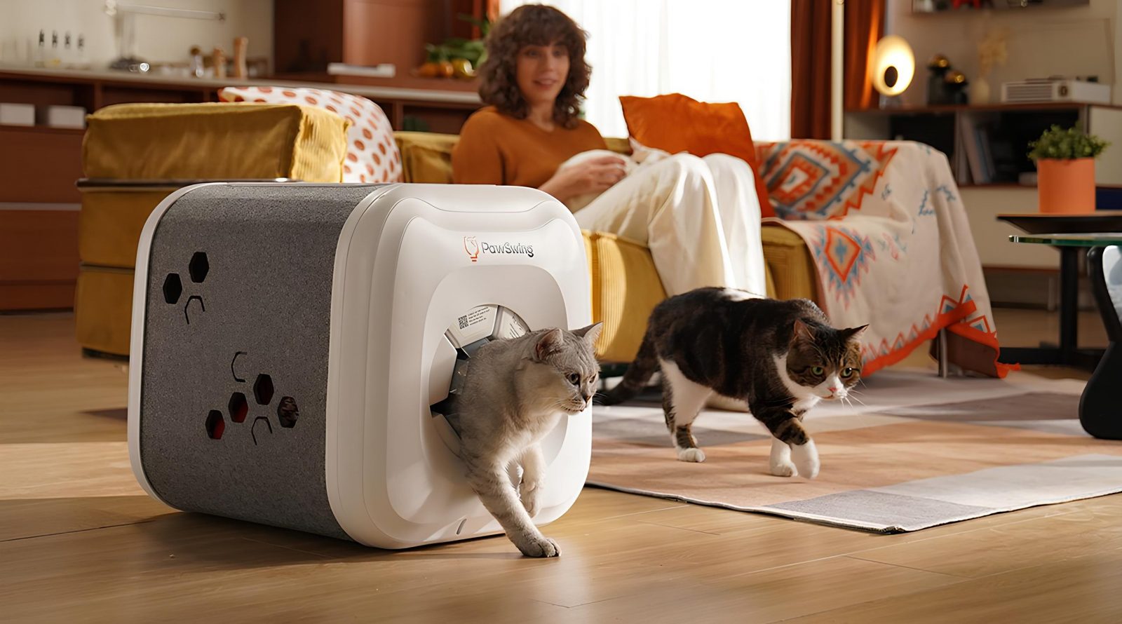 Домик для кошек PawSwing Neo с бионической системой 1 domik-dlja-koshek-pawswing-neo-s-bionicheskoj-sistemoj-2b4676c.jpg