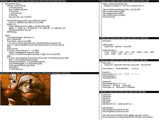 Многооконный интерфейс ОС Oberon