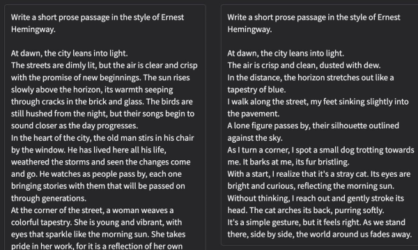Текст в стиле Эрнеста Хемингуэя Текст в стиле Эрнеста Хемингуэя