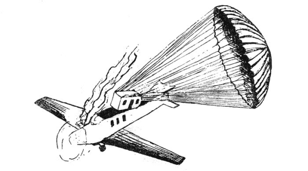 Идея интересная, но технической реализации не нашла. Представьте такой десант, например, из современного боинга.