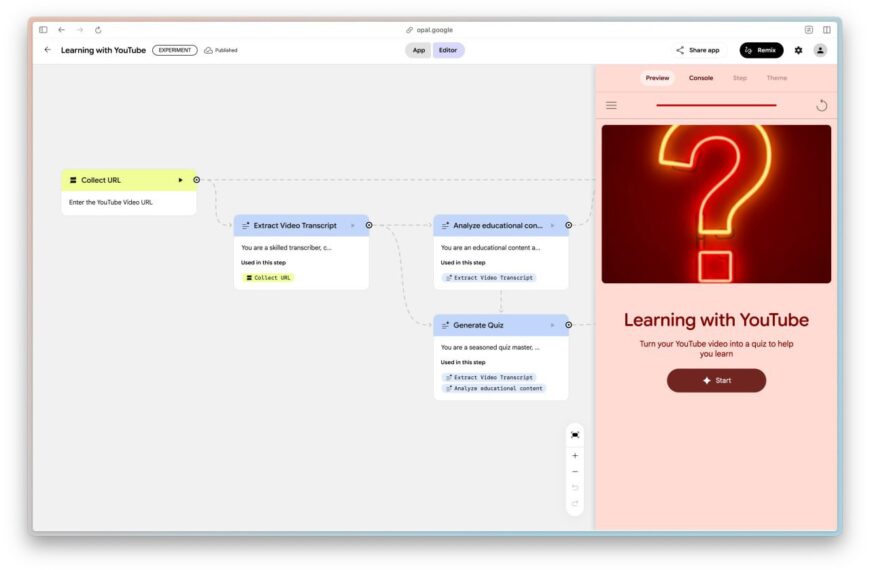 🎨 Google Opal: создаём ИИ-приложения&hellip;