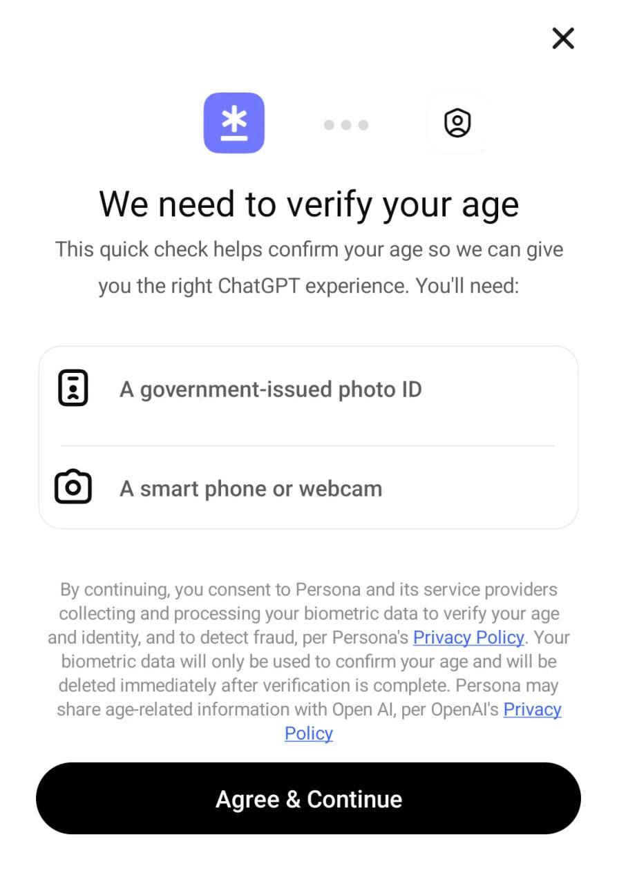 OpenAI начала запрашивать паспорт у части пользователей ChatGPT Пользователи заметили... 3 file_1123.jpg