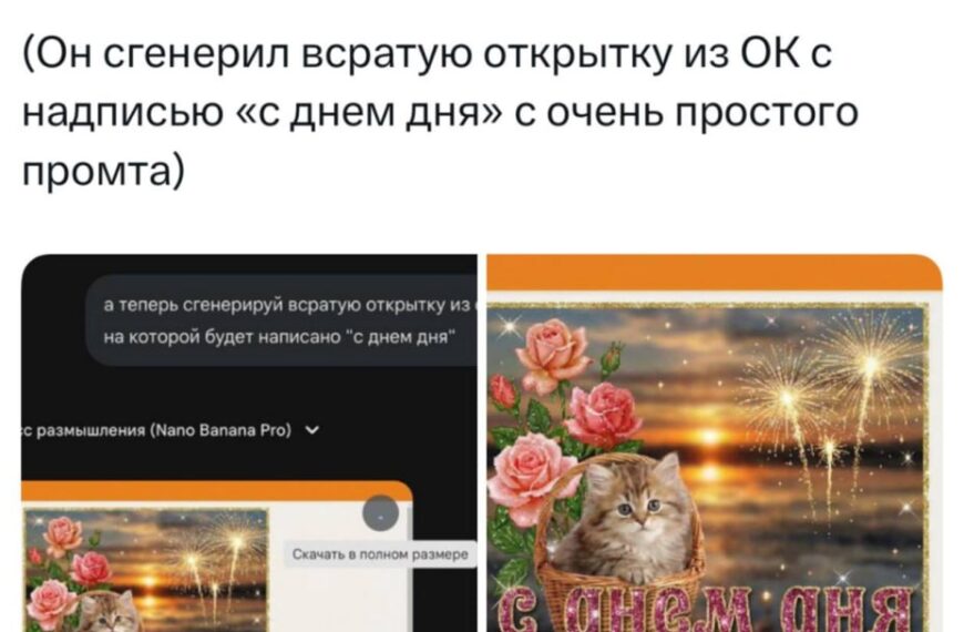 Nano Banana научили генерировать «открытки&hellip;