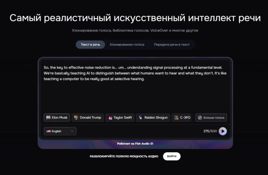 Fish Audio — новая имба&hellip;