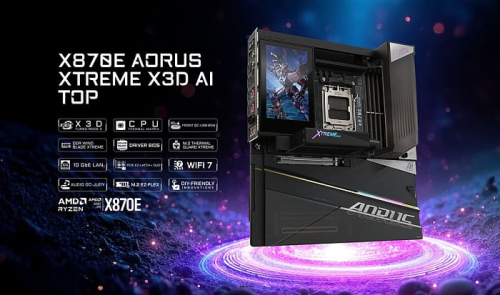 GIGABYTE представила премиальную плату X870E AORUS XTREME X3D AI TOP