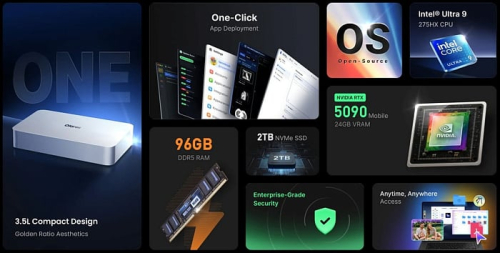 Мини-ПК Olares One сочетает в себе процессор Core Ultra 9 275HX и видеокарту GeForce RTX 5090M