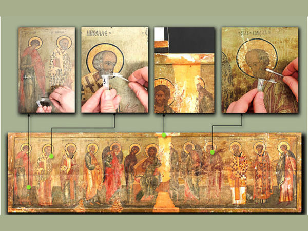 На иконе из Третьяковской галереи&hellip;