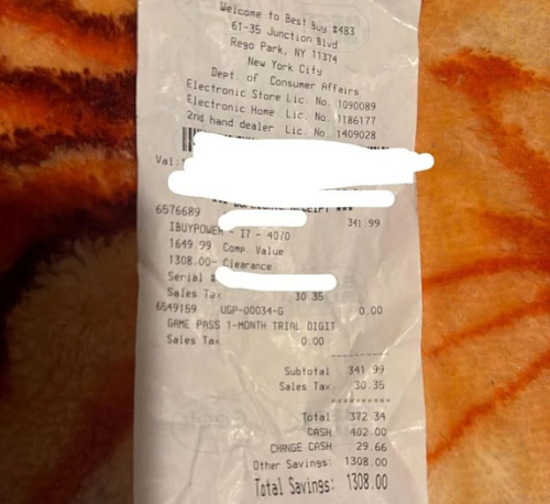 Пользователю повезло купить систему с Core i7-14700F, RTX 4070 и 32 Гбайтами RAM за $372 Пользователю повезло купить систему с Core i7-14700F, RTX 4070 и 32 Гбайтами RAM за $372