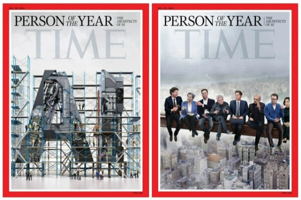 Обложка журнала TIME: Архитекторы ИИ в номинации "Человек года".