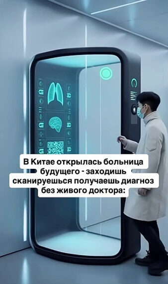 Больница будущего в Китае: сканирование и диагноз без участия врача.