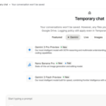 Скриншот интерфейса Google AI Studio с выбором моделей Gemini и Nano Banana.