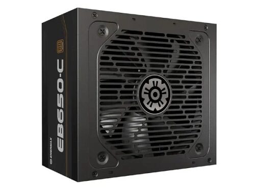 Блок питания Seventeam EB650-C с вентилятором для ПК, вид сбоку.