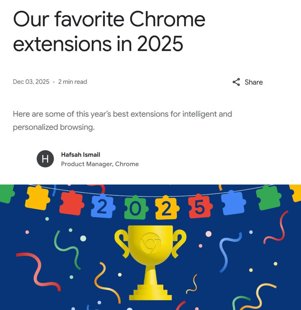 Google любезно поделились их любимыми расширениями для браузера в 2025... 1 file 1248.jpg