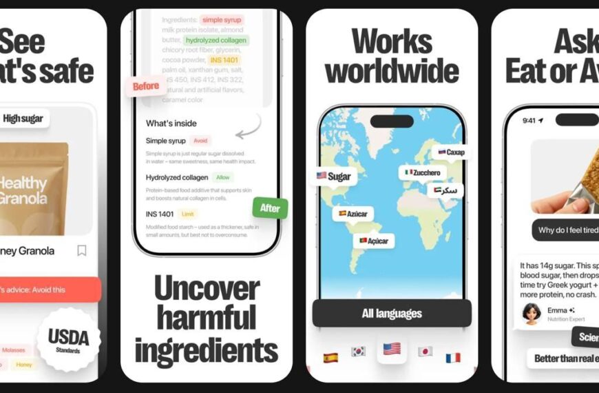 Приложение для оценки безопасности ингредиентов в продуктах и советы по питанию.
